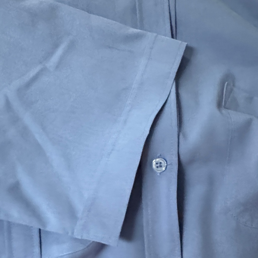 Chico's Light Blue Casual Button Down Tunic Shirt - Picture 8 of 8